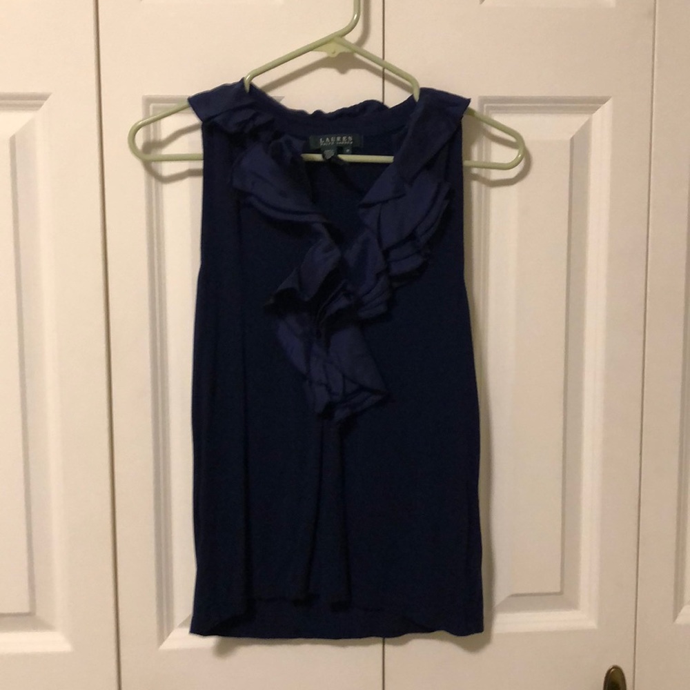 Size m Ralph Lauren top navy blue